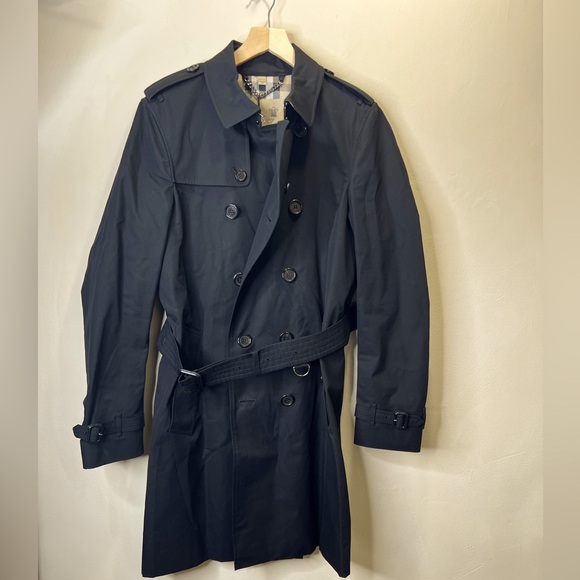 BURBERRY THE CHELSEA Long Sleeve Double Breasted Trench Coat Size